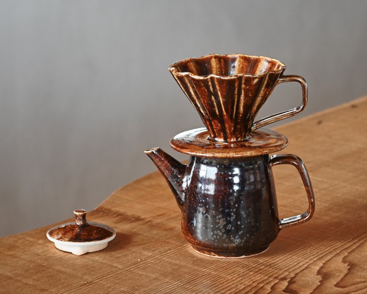 コーヒードリッパー ドリッパー コーヒーポット ティーポット 陶器 - 食器