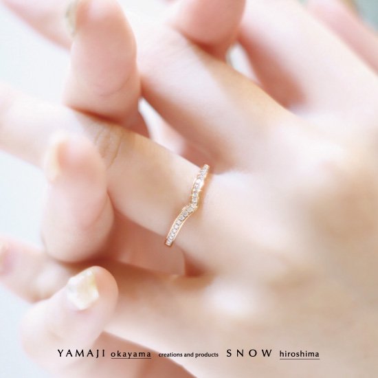LOVE LETTER/ラブレター』K18ピンクゴールドエタニティリング(結婚指輪)【広島snow 岡山YAMAJI】