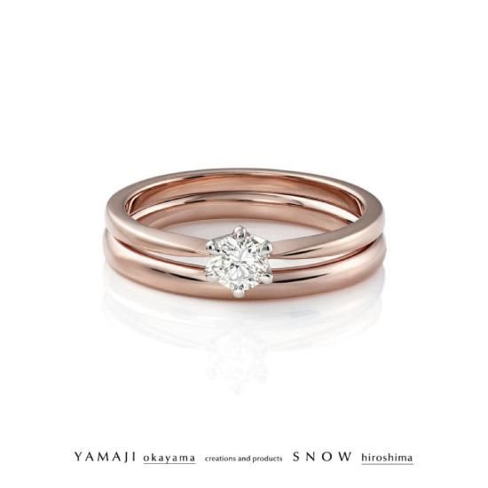 『BASIC SET RING/ベーシック セットリング』K18ピンクゴールド(婚約指輪,結婚指輪)