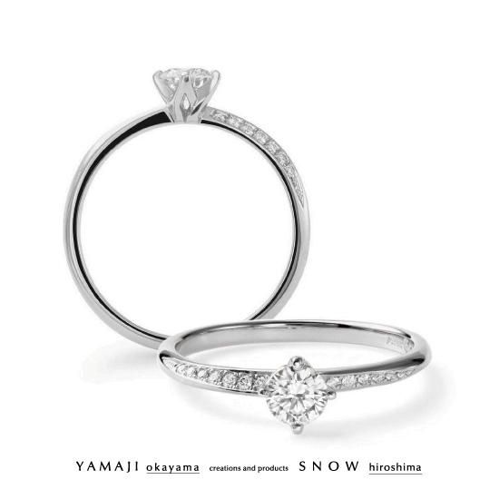 TOWA/トワ』プラチナ950 エンゲージリング(婚約指輪)｜刻印