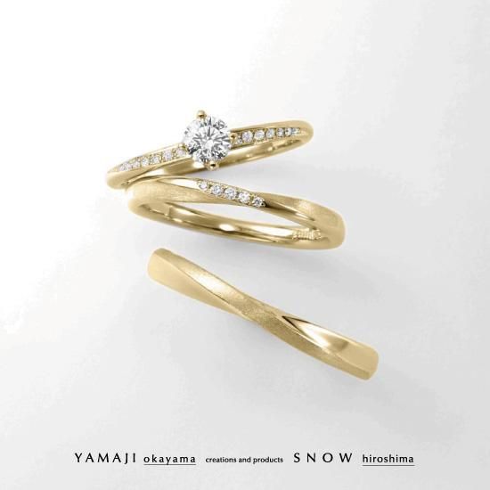 TOWA/トワ』K18イエローゴールド エンゲージリング(婚約指輪)｜刻印