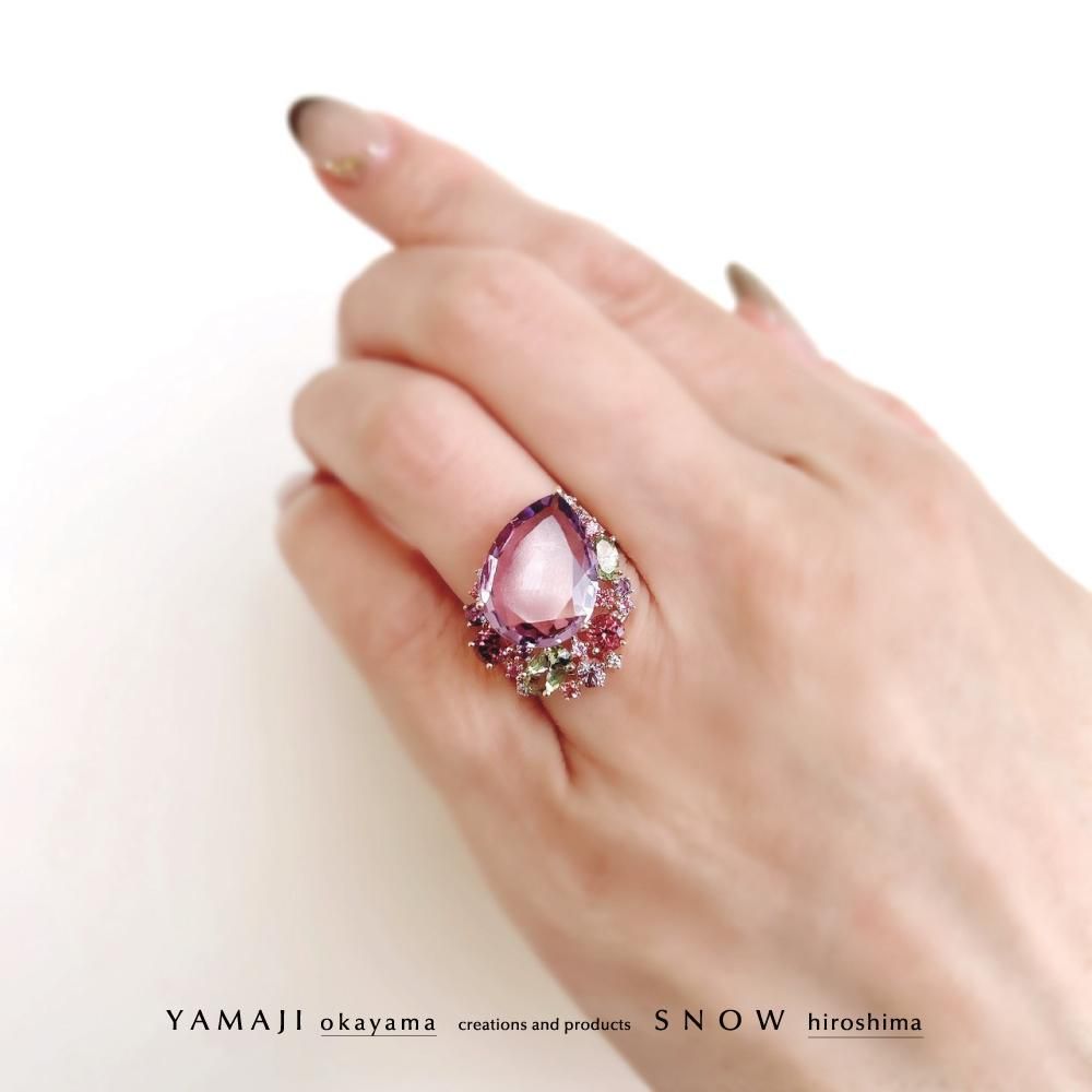 冬の新作「PURPLE RAIN/パープルレイン」アメジストリング｜送料