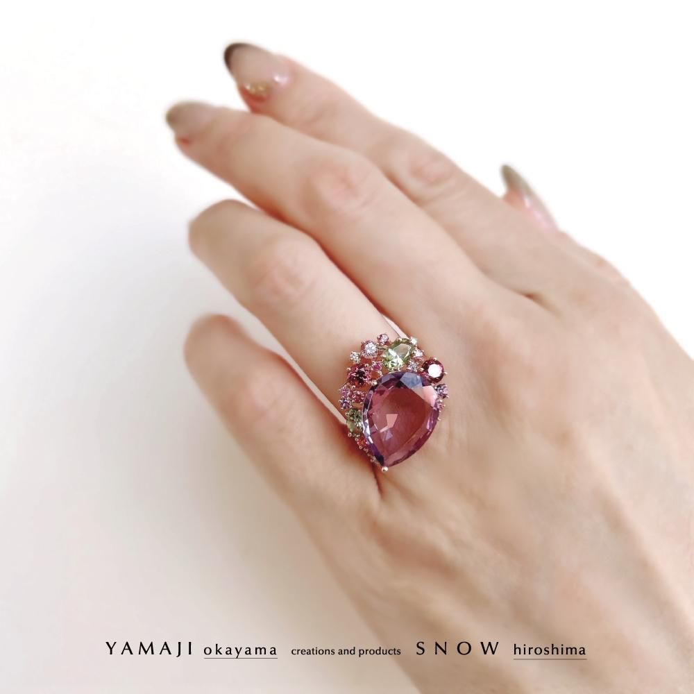 冬の新作「PURPLE RAIN/パープルレイン」アメジストリング｜送料