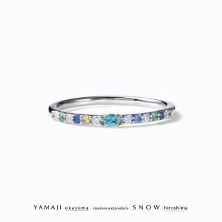 <img class='new_mark_img1' src='https://img.shop-pro.jp/img/new/icons5.gif' style='border:none;display:inline;margin:0px;padding:0px;width:auto;' />「レインボーキス」エタニティリング パライバトルマリン(S)