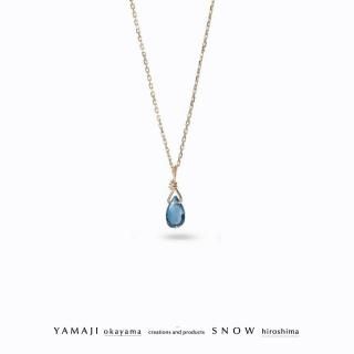 <img class='new_mark_img1' src='https://img.shop-pro.jp/img/new/icons5.gif' style='border:none;display:inline;margin:0px;padding:0px;width:auto;' />「ファーストティア」ブリオレットストーンネックレス(ロンドンブルートパーズ)