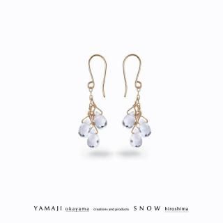 <img class='new_mark_img1' src='https://img.shop-pro.jp/img/new/icons5.gif' style='border:none;display:inline;margin:0px;padding:0px;width:auto;' />「ファーストティア」ブリオレットストーンピアス(ホワイトトパーズ)