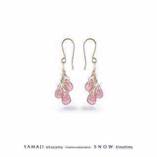 <img class='new_mark_img1' src='https://img.shop-pro.jp/img/new/icons5.gif' style='border:none;display:inline;margin:0px;padding:0px;width:auto;' />「ファーストティア」ブリオレットストーンピアス(ストロベリークオーツ)