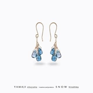 <img class='new_mark_img1' src='https://img.shop-pro.jp/img/new/icons5.gif' style='border:none;display:inline;margin:0px;padding:0px;width:auto;' />「ファーストティア」ブリオレットストーンピアス(ロンドンブルートパーズ)