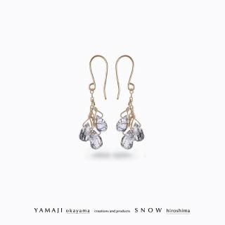 <img class='new_mark_img1' src='https://img.shop-pro.jp/img/new/icons5.gif' style='border:none;display:inline;margin:0px;padding:0px;width:auto;' />「ファーストティア」ブリオレットストーンピアス(ブラックルチルクオーツ)