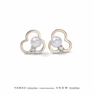 <img class='new_mark_img1' src='https://img.shop-pro.jp/img/new/icons5.gif' style='border:none;display:inline;margin:0px;padding:0px;width:auto;' />「 花 雲 」K10イエローゴールド ピアス(ダイヤモンド)