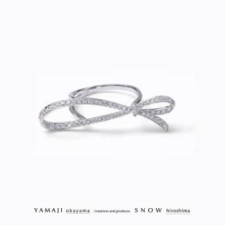 <img class='new_mark_img1' src='https://img.shop-pro.jp/img/new/icons5.gif' style='border:none;display:inline;margin:0px;padding:0px;width:auto;' />「ダイヤモンドノット」K18ホワイトゴールド リング