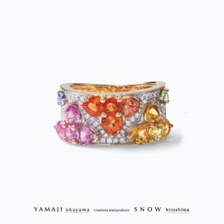 <img class='new_mark_img1' src='https://img.shop-pro.jp/img/new/icons5.gif' style='border:none;display:inline;margin:0px;padding:0px;width:auto;' />「フローラルバンド」カラーサファイア リング