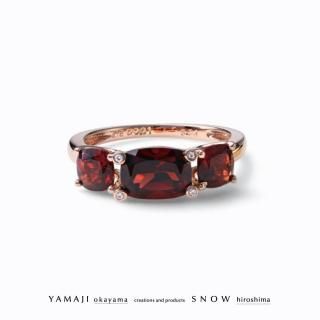 <img class='new_mark_img1' src='https://img.shop-pro.jp/img/new/icons5.gif' style='border:none;display:inline;margin:0px;padding:0px;width:auto;' />「スリー・エッセンス」ガーネット リング