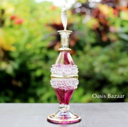 エジプト香水瓶 パープル
