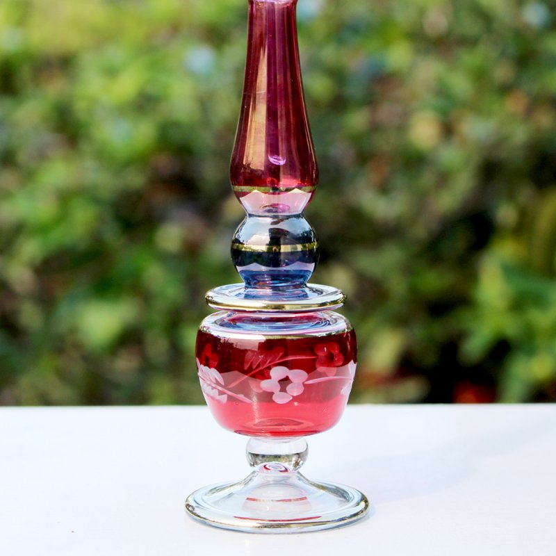 新品本物 【香水瓶】A 香りのガラス瓶 西アジア出土品 工芸ガラス 