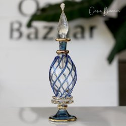 エジプト香水瓶　ブルー