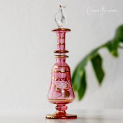 エジプト香水瓶　ピンク