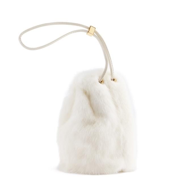 注目ショップ・ブランドのギフト mink Manimaris - white pouch バッグ