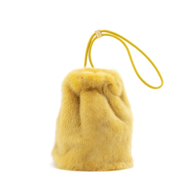 【11/11(金)22時〜販売】mink pouch yellow