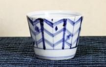 砥部焼◆そばちょこ(大) 矢羽