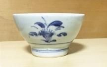 砥部焼◆くらわんか茶碗 呉須花