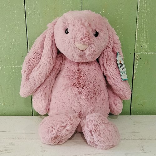 Jellycat「Bashful Tulip Pink Bunny M」（バシュフルバニー チューリップピンク・うさぎ Mサイズ）-  イギリス雑貨COTSWOLDS