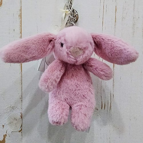 Jellycat「Bashful Bunny Tulip Pink Bag Charm」（うさぎ・バッグ 