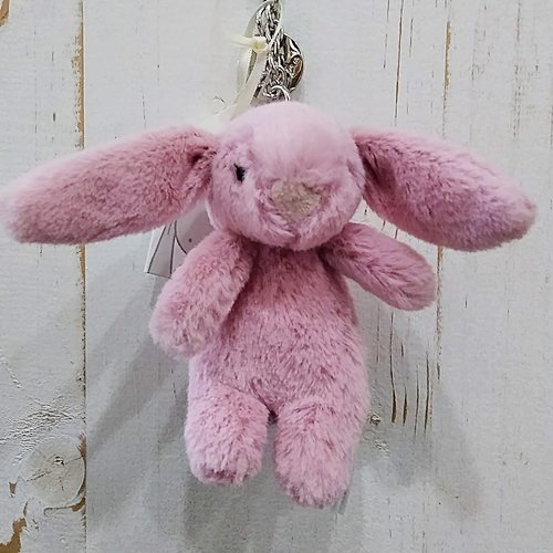 Jellycat「Bashful Bunny Tulip Pink Bag Charm」（うさぎ・バッグ