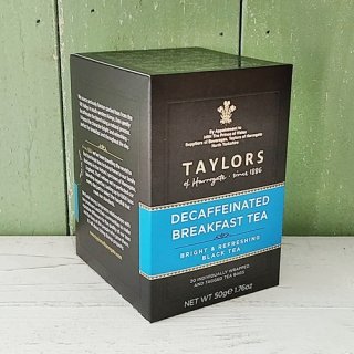 英国紅茶TAYLORS of HARROGATE 「デカフェ ブレックファスト」20p ティーバッグ（テイラーズオブハロゲイト）