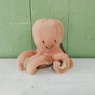 Jellycat「Odell Octopus Baby」オデル オクトパス（タコ）淡いレンガ色・小さいサイズ