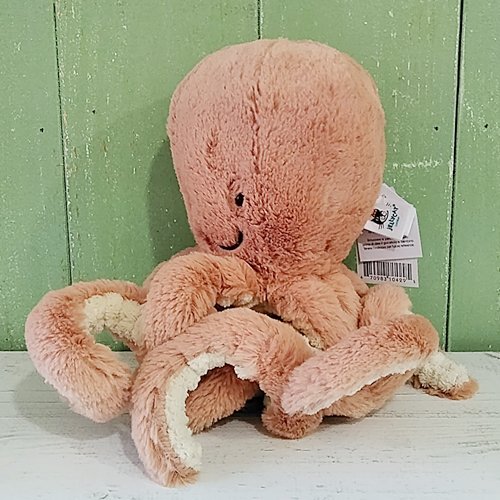 Jellycat「Odell Octopus Little」オデル オクトパス リトル（タコ）淡いレンガ色」イギリス雑貨COTSWOLDS