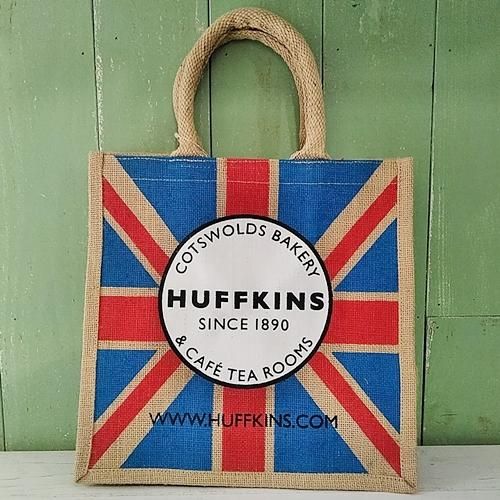 Huffkins「ジュートバッグ(L)ユニオンジャック」 ハフキンス- イギリス