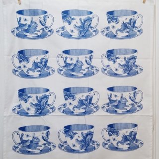 Thornback & Peel「ティータオル Tea Cup（ブルーのティーカップ）」英国製