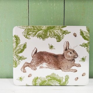 Thornback & Peel「 Rabbit & Cabbage Deep Rectangular（ウサギとキャベツ）長方形の缶」