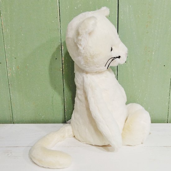 Jellycat 「Bashful Cream Kitten M」（バシュフル 白いネコ