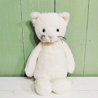 Jellycat 「Bashful Cream Kitten M」（バシュフル 白いネコ）/ジェリーキャット
