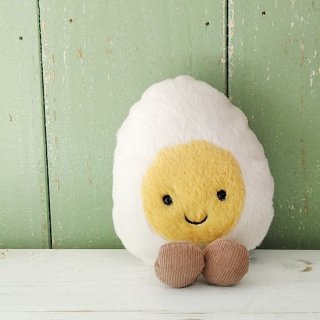 <img class='new_mark_img1' src='https://img.shop-pro.jp/img/new/icons12.gif' style='border:none;display:inline;margin:0px;padding:0px;width:auto;' />Jellycat 「Amuseable Happy Boiled Egg 」ボイルドエッグ・ゆでたまご（にっこりスマイル）ジェリーキャット