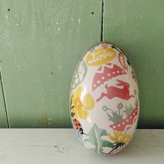 Emma Bridgewater「イースターエッグ缶Easter Egg」 中に入れられるたまご型の缶（Mサイズ）エマブリッジウォーター