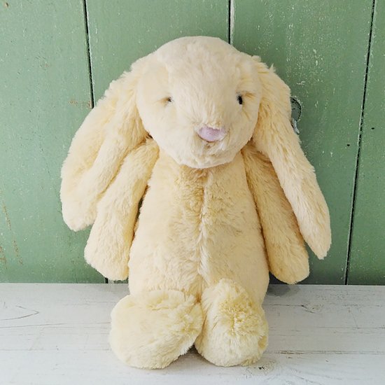 Jellycat「Bashful Lemon Bunny M」（バシュフルバニー・レモン・Mサイズ）ジェリーーキャット -  イギリス雑貨COTSWOLDS