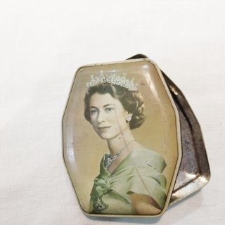英国ヴィンテージ「1953年エリザベス女王 戴冠記念トフィー缶 George W Horner & Co Ltd. 」お菓子缶 コロネーション