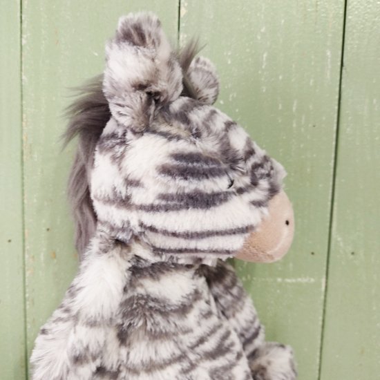 Jellycat「Bashful Zebra M」バシュフル ゼブラ（しまうま・Mサイズ）ジェリーキャット - イギリス雑貨COTSWOLDS