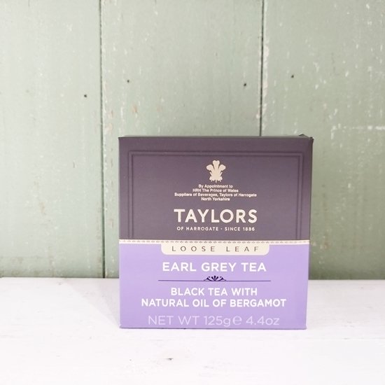 英国紅茶TAYLORS of HARROGATE 「アールグレイ」125g リーフティー（テイラーズオブハロゲイト） - イギリス雑貨COTSWOLDS