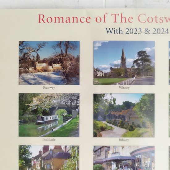 英国COTSWOLDS カレンダー2023年 (Lサイズ）コッツウォルズの風景