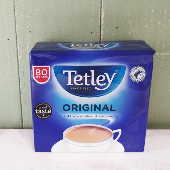 英国紅茶 Tetley 「オリジナル80p」 (テトリー/テトレー/ティーバッグ80袋入）- イギリス雑貨COTSWOLDS