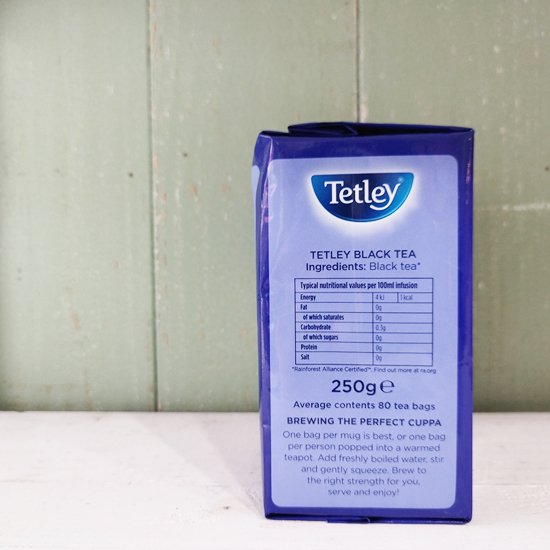 英国紅茶 Tetley 「オリジナル80p」 (テトリー/テトレー/ティーバッグ80袋入）- イギリス雑貨COTSWOLDS