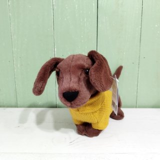 Jellycat 「Sweater Sausage Dog Yellow（セーターソーセージドッグ・イエロー） / ダックスフンド 犬 ジェリーキャット
