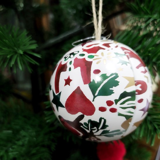 Emma Bridgewater 「Christmas Bauble 丸いオーナメント缶 （A）」 中