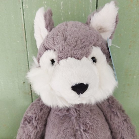 Jellycat「Bashful Wolf M」バシュフル ウルフ（オオカミ）Mサイズ ジェリーキャット - イギリス雑貨COTSWOLDS