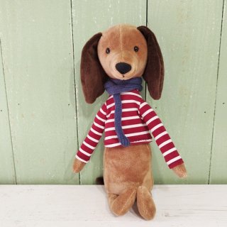 <img class='new_mark_img1' src='https://img.shop-pro.jp/img/new/icons12.gif' style='border:none;display:inline;margin:0px;padding:0px;width:auto;' />Jellycat「Beatnik Buddy Sausage Dog」ボーダーシャツのダックスフンド ジェリーキャット