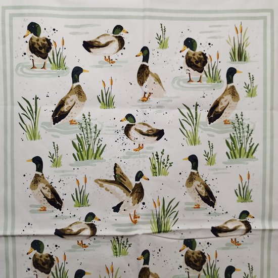 ティータオル「Ulster Weavers・ Farmhouse Ducks（ファームハウスダック）」 - イギリス雑貨COTSWOLDS